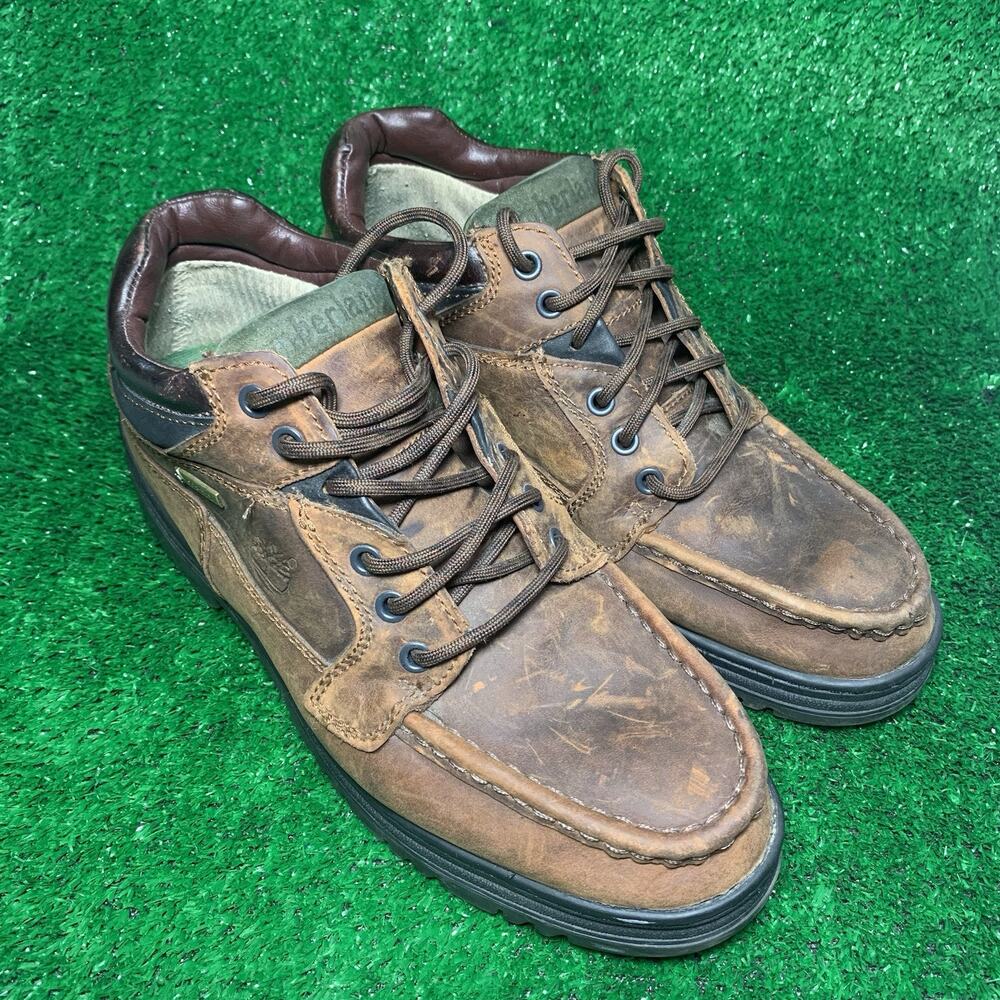 Vintage Timberland Gore-Tex Chukka Boots Men's 10.5 Brown Leather GTX 37042